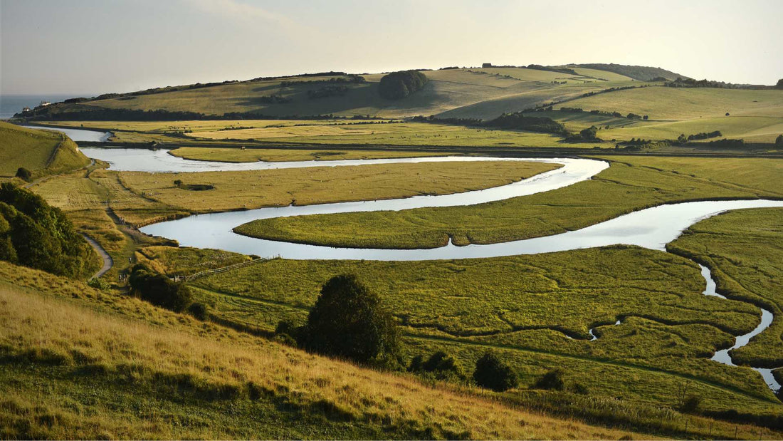 a photo of a winding river - representing smooth digestion