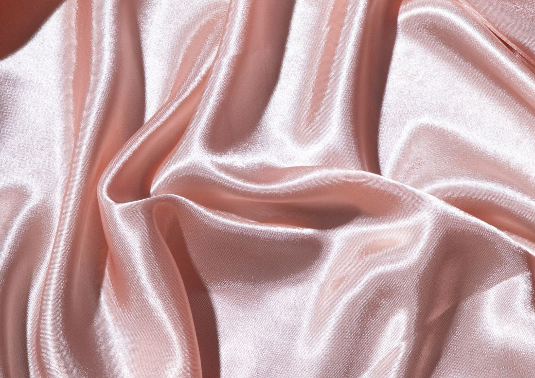 Pink silk bedding