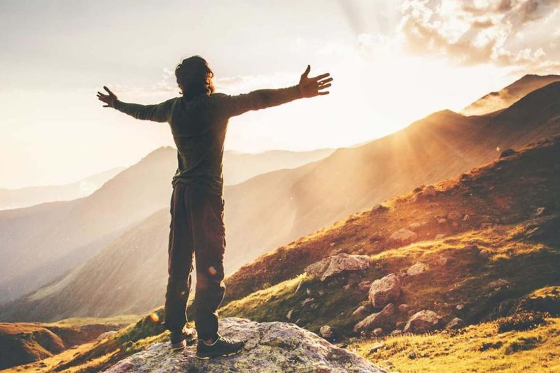 Man shouting oudoors