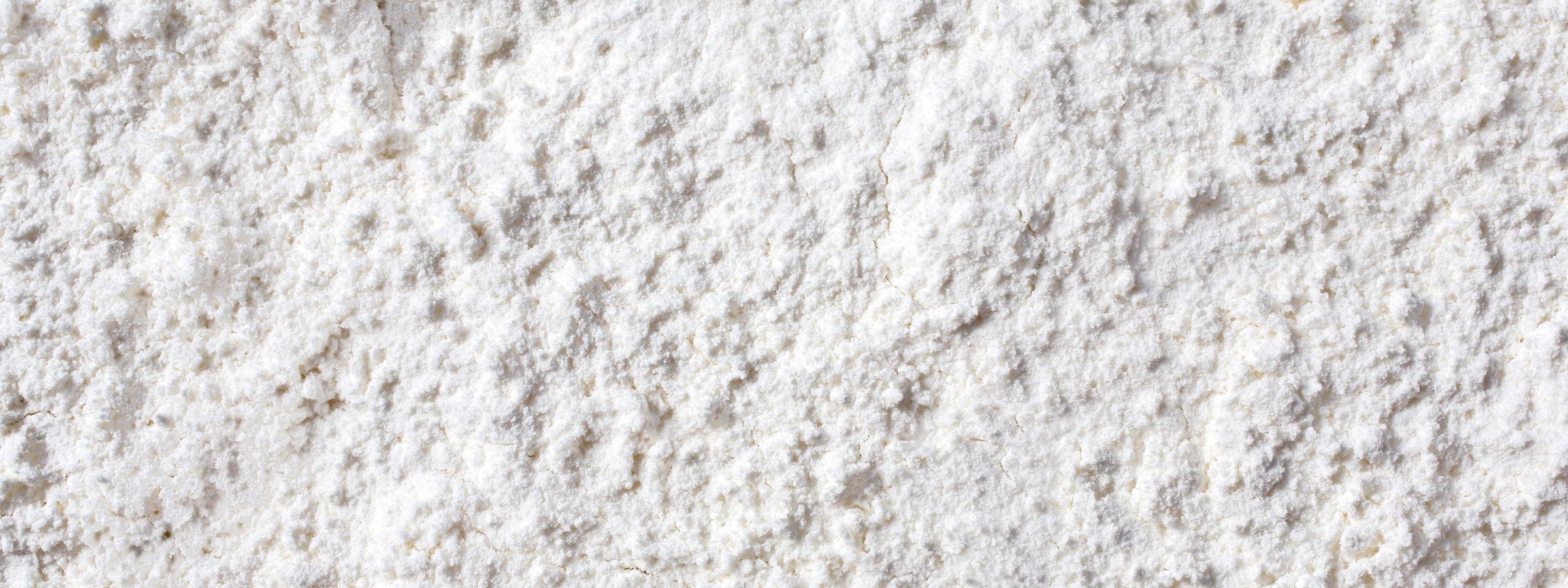 close up of white zinc powder
