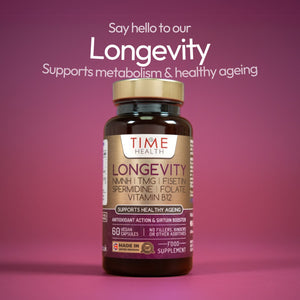 Longevity - NMNH, TMG, Spermidine, Fisetin, Folate & B12 - Cellular Energy