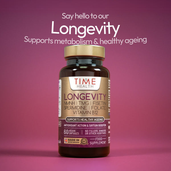 Longevity - NMNH, TMG, Spermidine, Fisetin, Folate & B12 - Cellular Energy