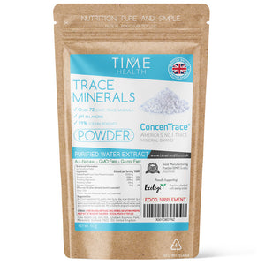 ConcenTrace® Ionic Trace Mineral Complex Powder - Over 72 Ionic Trace Minerals - pH Balancing - 99% Sodium Removed - Naturally Derived from Purified Water