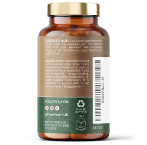 Ox Bile Acid Salts - 125mg x 120 Capsules - Premium Grassfed Source - Natural Support After Gallstones & Other Gallbladder Issues