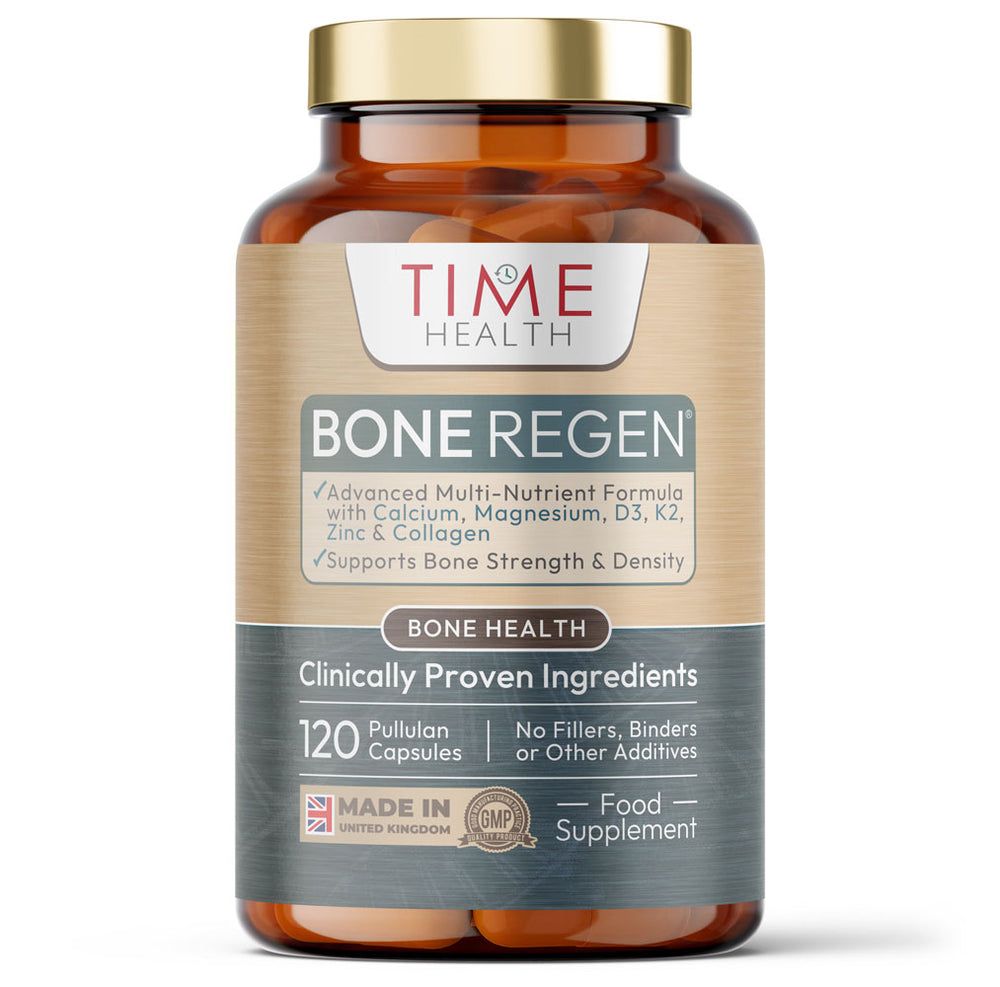 Bone Regen® – Bone Strength, Structure, Density & Fracture Repair – with Calcium, Magnesium, Vitamin D3, K2, Zinc & Collagen – Clinically Proven Ingredients for Complete Osteo Support