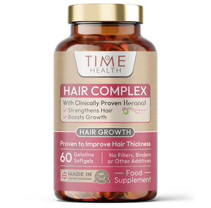 Hair Complex - Premium Brand Keranat™ - Improves Hair Brightness, Volume & Beauty - Clinically Proven, Patented Formula - 60 Softgels