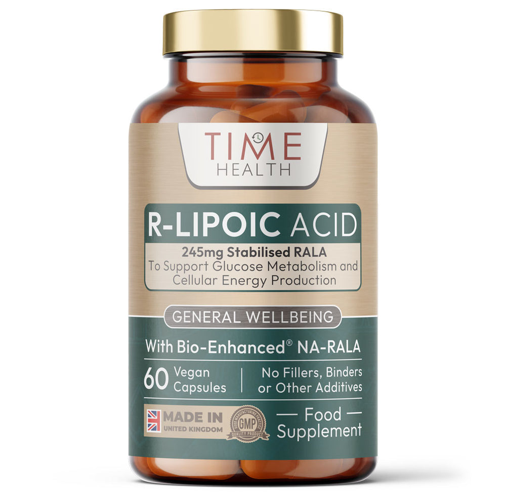 Bio-Enhanced® R-Lipoic Acid - 60 x 245mg Capsules - Stabilised & Highly Dosed Na-RALA - Biotin