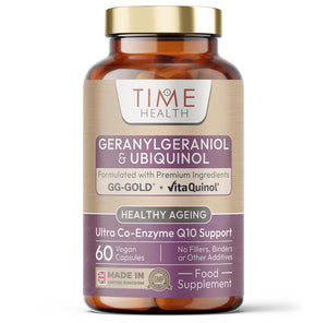 Geranylgeraniol (GG-Gold®) & Ubiquinol (VitaQuinol® Activate CoQ10) - Derived from Annatto - Heart, Cell & Antioxidant Protection - UK Made - GMP - Additive Free - Vegan