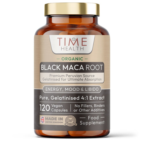 Black Maca Root - Soil Association Certified Organic - Capsules / Powder