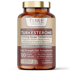 Turkesterone - 1200mg - Double Strength - 120 Capsules - Natural Ajuga Turkestanica Extract - Muscle Recovery & Strength Support - Performance Enhancer