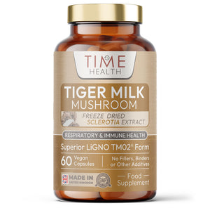 Tiger Milk Mushroom - Clinically Studied LiGNO TM02® - Neuroplasticity, Respiratory & Immune Health - 60 or 120 Capsules