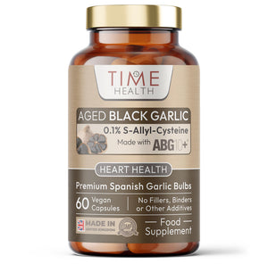 Aged Black Garlic Extract - Clinically Proven Brand ABG10+ - Patented Formula - Standardised S-Alyll-Cysteine (SAC) - Spanish Source