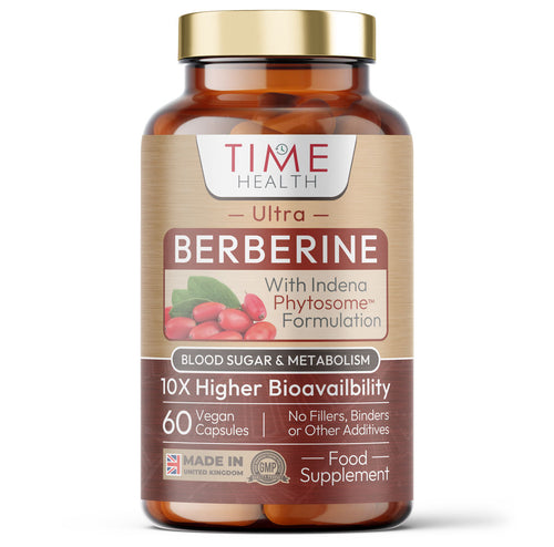 Berberine Phytosome® - 10X Enhanced Absorption - Clinically Proven Brand Berbevis® - Metabolism, Blood Sugar, AMPK Support