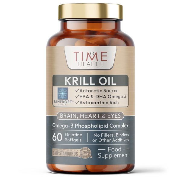 Antarctic Krill Oil Capsules Premium Brand RIMFROST® | Certified Sustainable Seafood | EPA/DHA Phospholipids Bound Omega-3 EPA/DHA and Astaxanthin Esters
