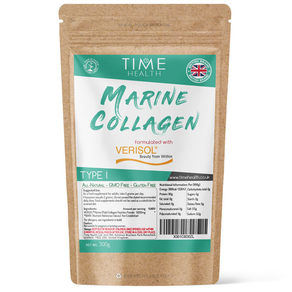 Marine Collagen Peptides Powder - Type I - High in Protein - Clinically Studied VERISOL® Bioactive Collagen Peptides® - Skin, Hair, Nail & Joint Health - Freshwater Fish - Hydrolysed