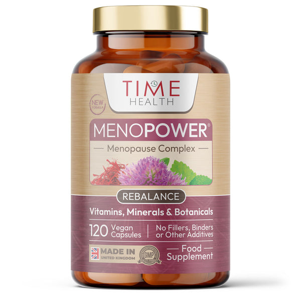 MenoPower® - Pre & Post Menopause Complex - Includes Clinically Proven Menoduo® Hops Extract, Magnesium, Red Clover, Saffron, Fenugreek, Lemon Balm, Folate & B12 - 4 Months' Supply