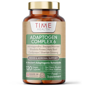 Adaptogen Complex 6 - Ashwagandha, Bacopa, Cordyceps, Holy basil, Rhodiola Rosea, Siberian Ginseng