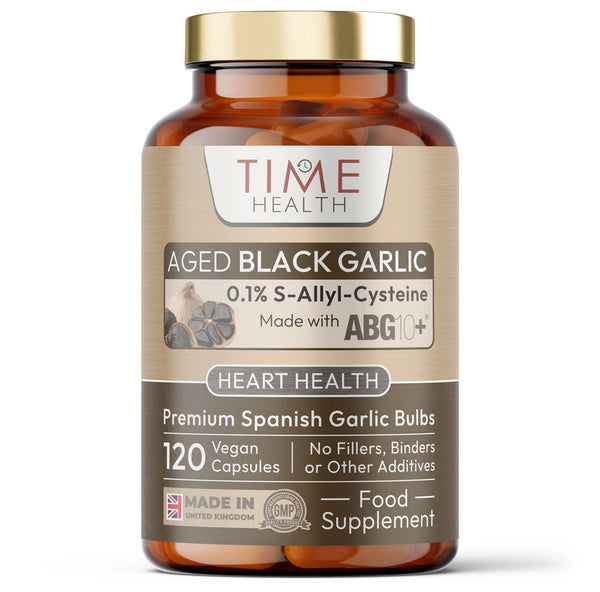 Aged Black Garlic Extract - Clinically Proven Brand ABG10+ - Patented Formula - Standardised S-Alyll-Cysteine (SAC) - Spanish Source