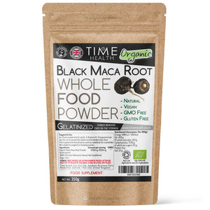 Black Maca Root - Soil Association Certified Organic - Capsules / Powder