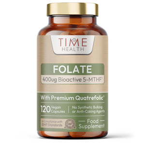 Methyl Folate - 400μg - Quatrefolic® - Active Folic Acid - 120 Capsules