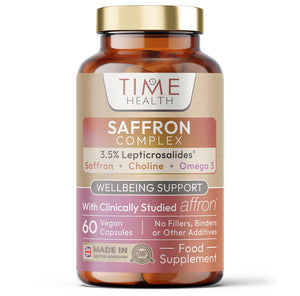 Saffron Complex – 3.5% Leptricrosalides®- Saffron, Choline, Quercetin & Omega 3 – 60 Capsules