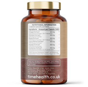 Mushroom Complex 6 - Lion's Mane, Chaga, Cordyceps, Shiitake, Reishi & Maitake