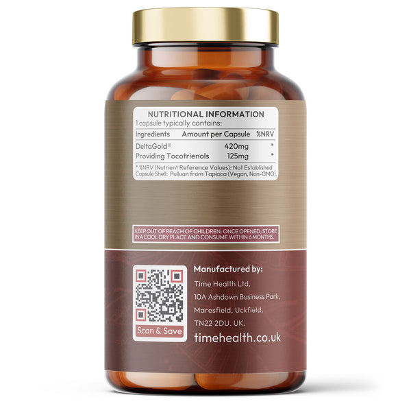 DeltaGold® Annatto Tocotrienols – Next-Gen Vitamin E 125mg – Heart & Cellular Health