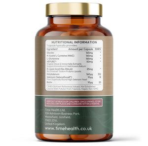 Glutathione Precursors - Glycine, Glutamine & NAC plus Na-RALA, Biotin, Selenium, Molybdenum & HEPURE™