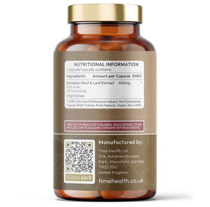 European Dandelion - Full Spectrum Root & Leaf - 20% Inulin / 2% Flavanoids