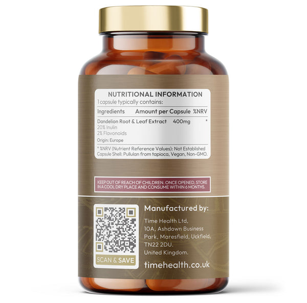 European Dandelion - Full Spectrum Root & Leaf - 20% Inulin / 2% Flavanoids