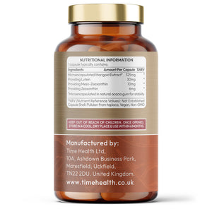 Lutein 30mg, Meso-Zeaxanthin 10mg & Zeaxanthin 6mg - High Strength - Eye Health & Vision
