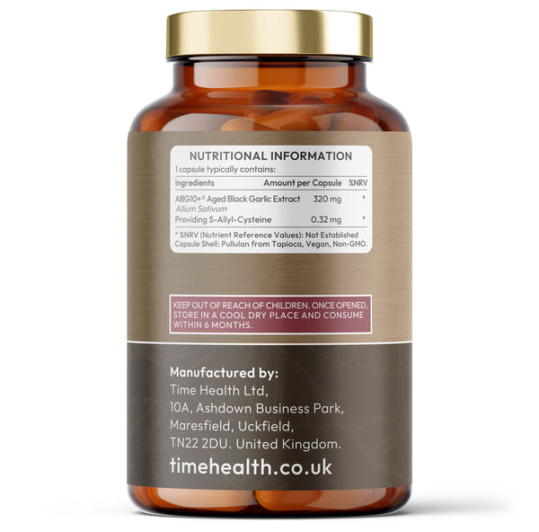 Aged Black Garlic - Clinically Proven ABG10+ - S-Alyll-Cysteine (SAC)