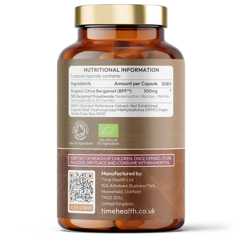 Organic Citrus Bergamot - 38% Polyphenols - BPF™ - Cholesterol