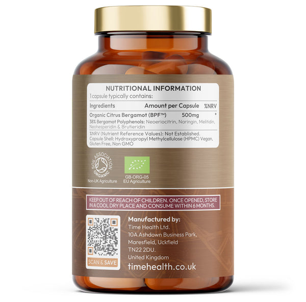 Organic Citrus Bergamot - 38% Polyphenols - BPF™ - Cholesterol