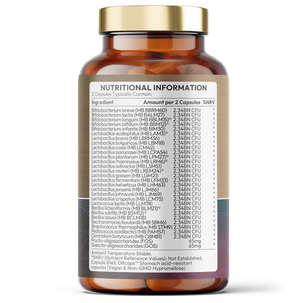 65 Billion Bio Cultures Complex – Advanced 28-Strain Formula - Gut & Immune Health