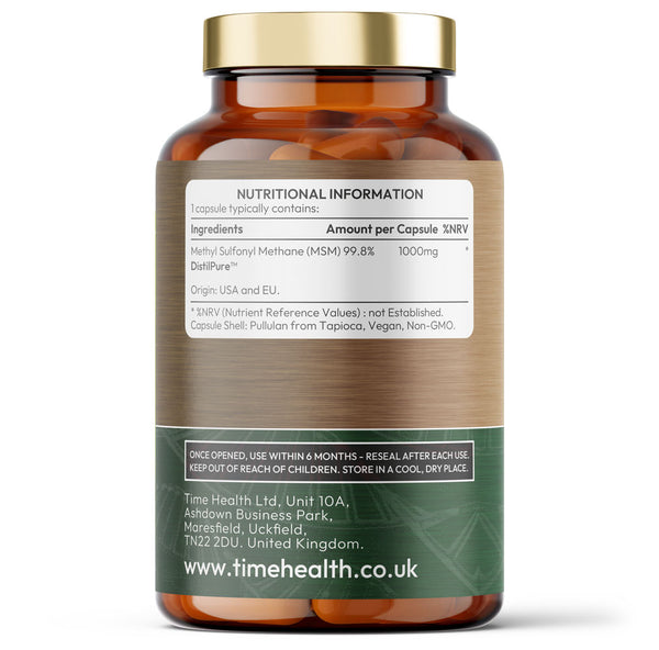 MSM DistilPure™ - Plant Origin Sulphur - Skin & Joint Support