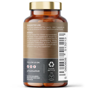 Molybdenum 200ug High Strength - Metabolic Health & Detoxifiation - Capsules - UK Made Supplement - GMP - Vegan