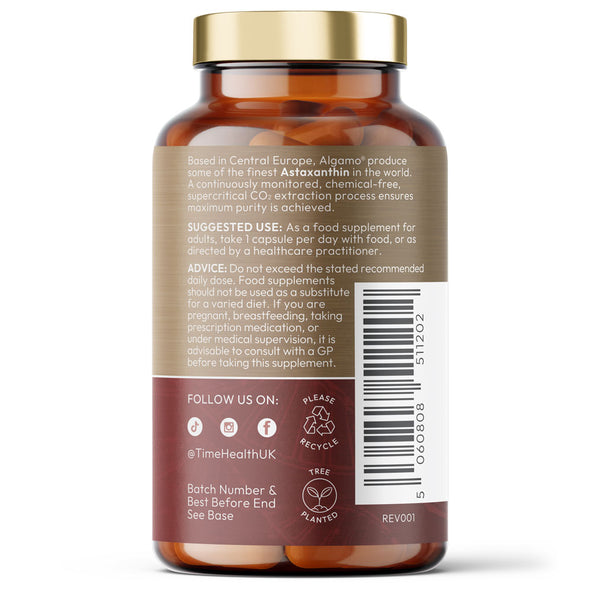 Organic Astaxanthin Oil 12mg – High Strength, Pure Algamo® Source