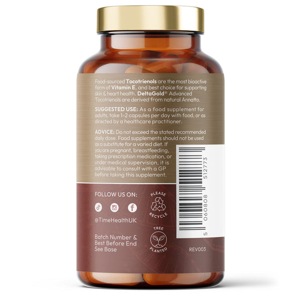 DeltaGold® Annatto Tocotrienols – Next-Gen Vitamin E 125mg – Heart & Cellular Health