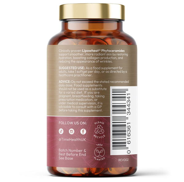 Phytoceramides – Clinically Proven Formula from Lipowheat® – Reduces Appearance of Wrinkles and Improves Skin Smoothness