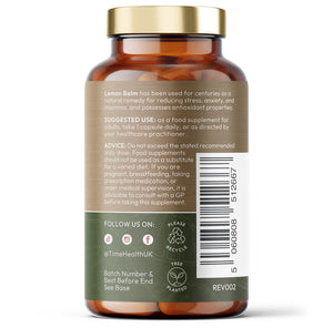 Lemon Balm Leaf - 300mg - Min. 5% Rosmarinic Acid - Balancing