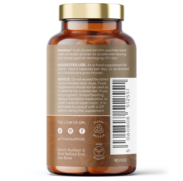 Sun-Kissed - Clinically Proven Tanning Accelerator - Darkens Skin By Up To 2.5x & Prolongs Tan - Provides UV Protection - Made with Melaline® - 60 Capsules