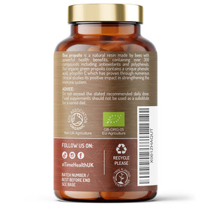 Time Health Bee Propolis bottle on a white background