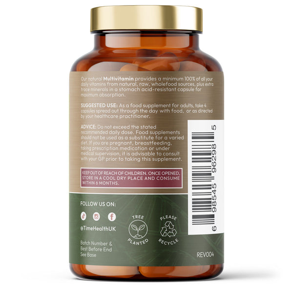 Multivitamin - Wholefood & Plant Based - 100% + NRV