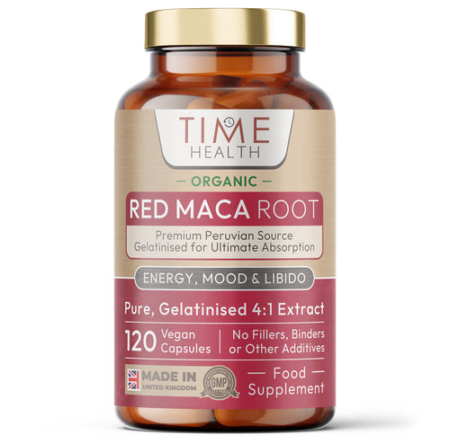 Red Maca Root - Gelatinised - Soil Association Certified Organic - Capsules / Powder