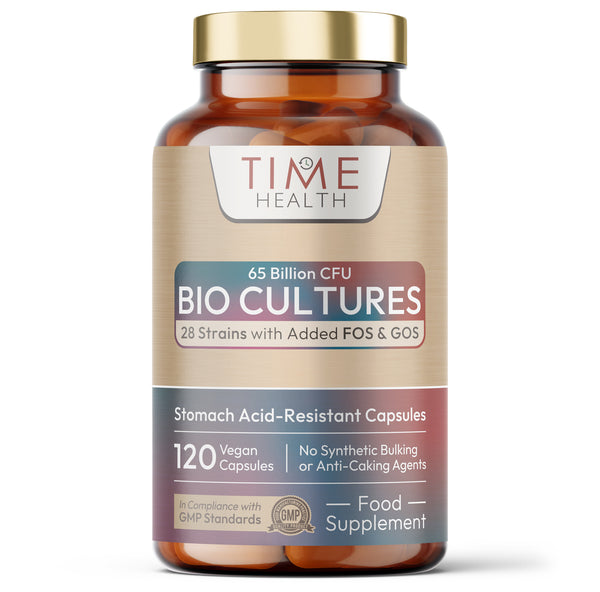 65 Billion CFU Bio Cultures – 28 Strains with Prebiotics FOS & GOS