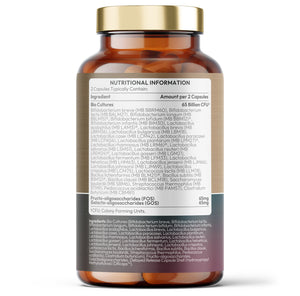 65 Billion CFU Bio Cultures – 28 Strains with Prebiotics FOS & GOS