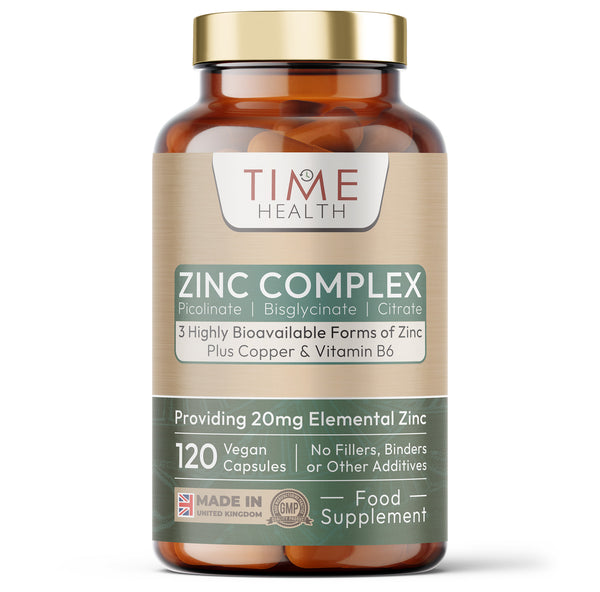 Triple Zinc Complex with Copper & B6 - General Wellbeing