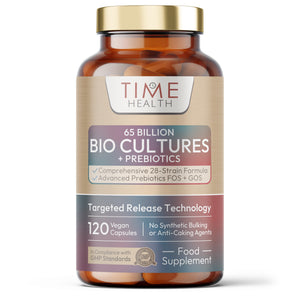 65 Billion CFU Bio Cultures – 28 Strains with Prebiotics FOS & GOS