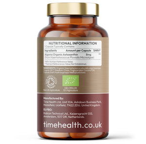 Organic Astaxanthin Oil 8mg - Algamo® - Antioxidant - EU Haematococcus Pluvialis